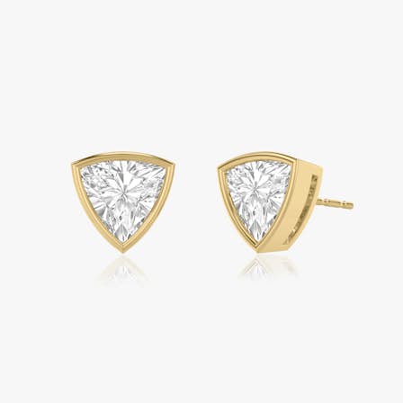 Solitaire Stud Trillion Diamond