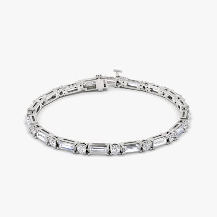 Alternating Shapes Tennis Bracelet