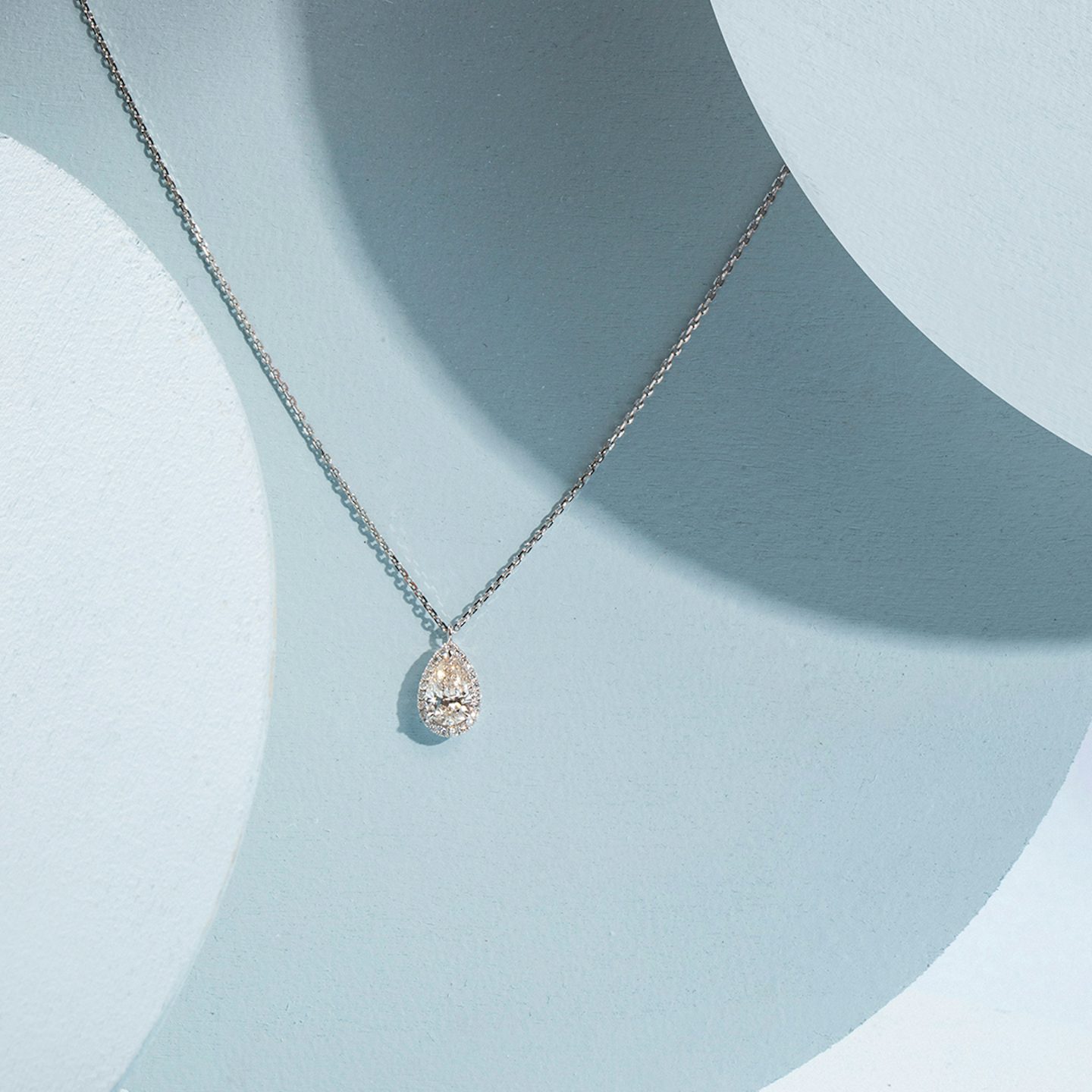 Halo Pendant | Pear | 14k | 14k Rose Gold | Carat weight: See full inventory