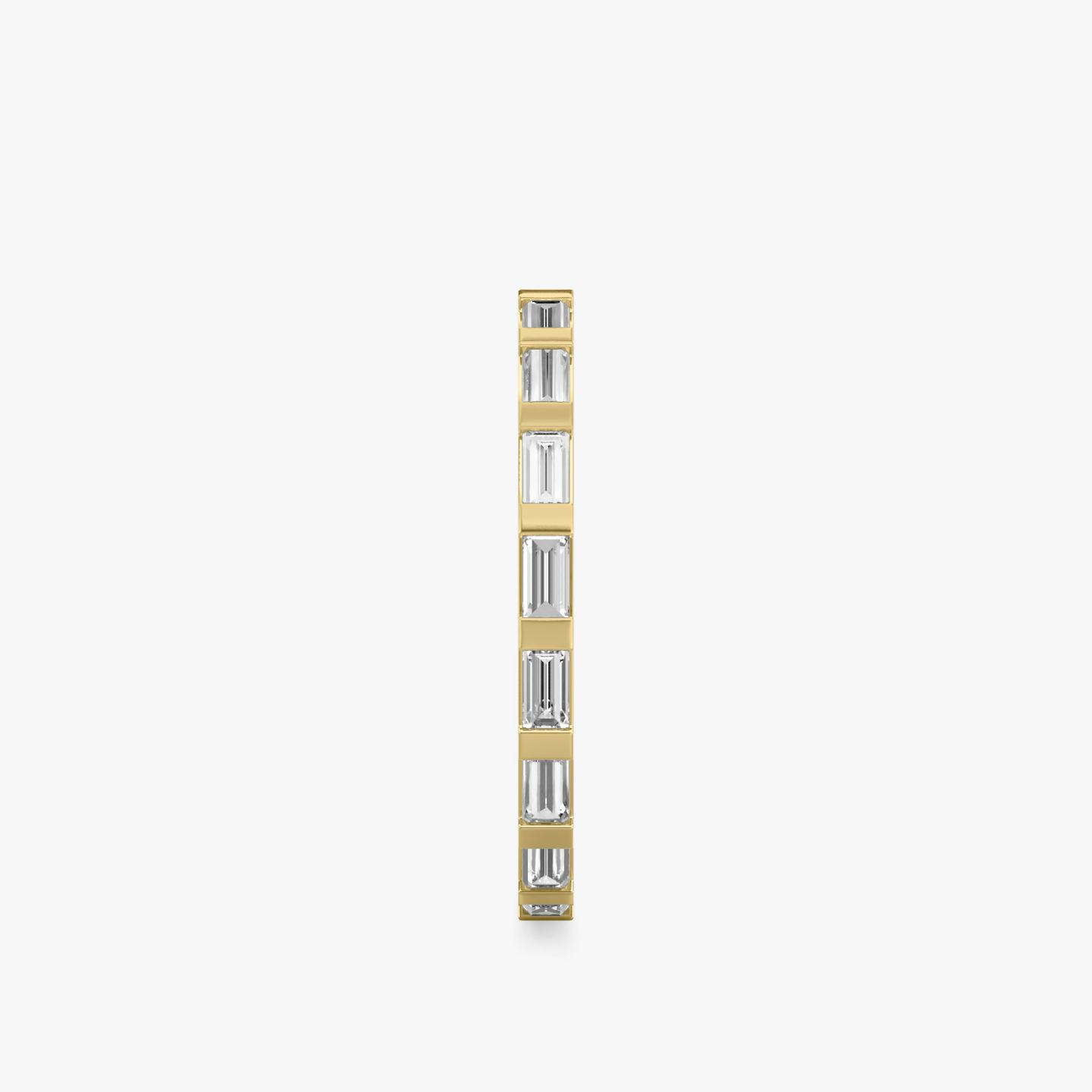 Alliance Baguette Bar | Baguette | 18k | Or jaune 18 carats | Modèle d'anneau: Diamant tour complet