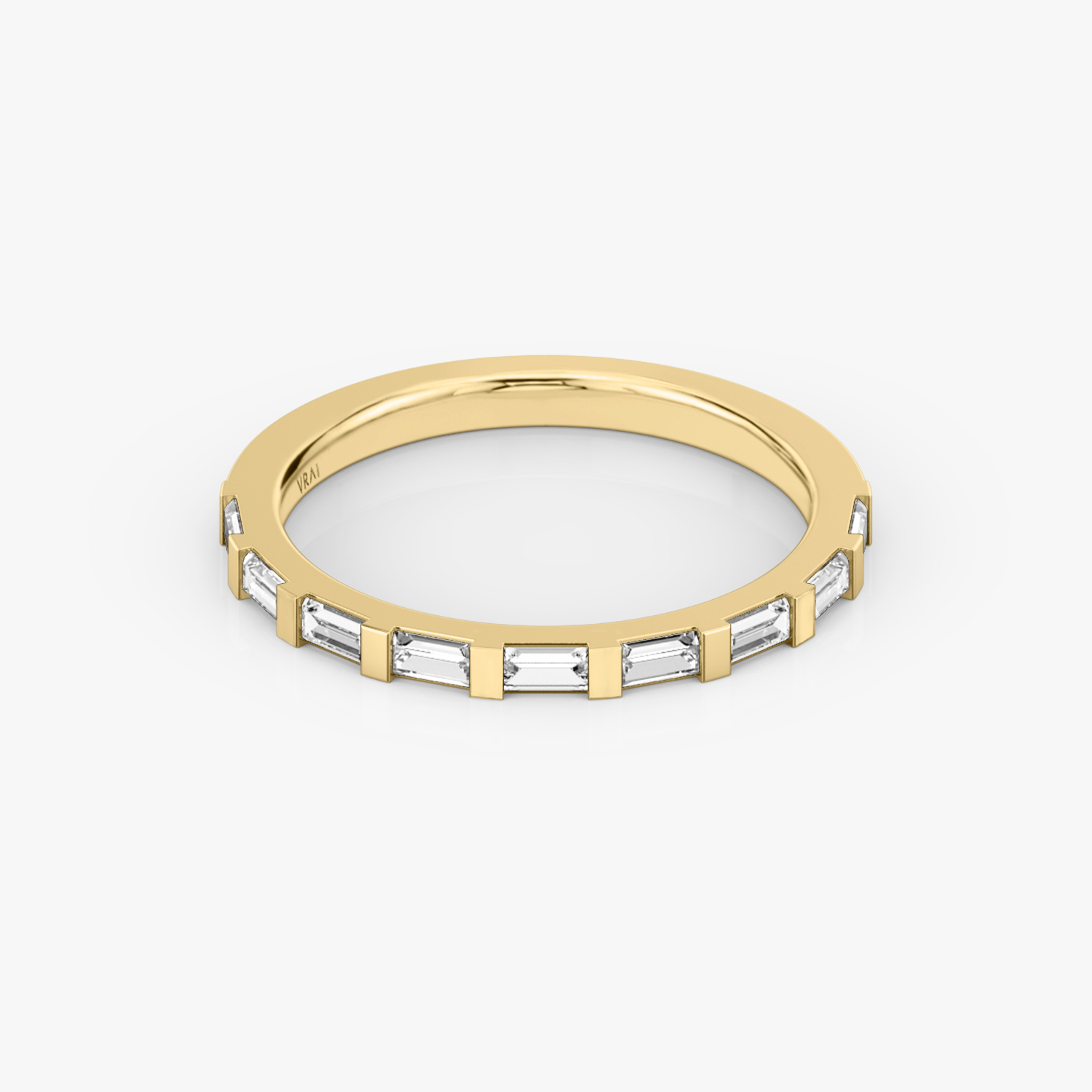 Baguette infinity wedding discount band