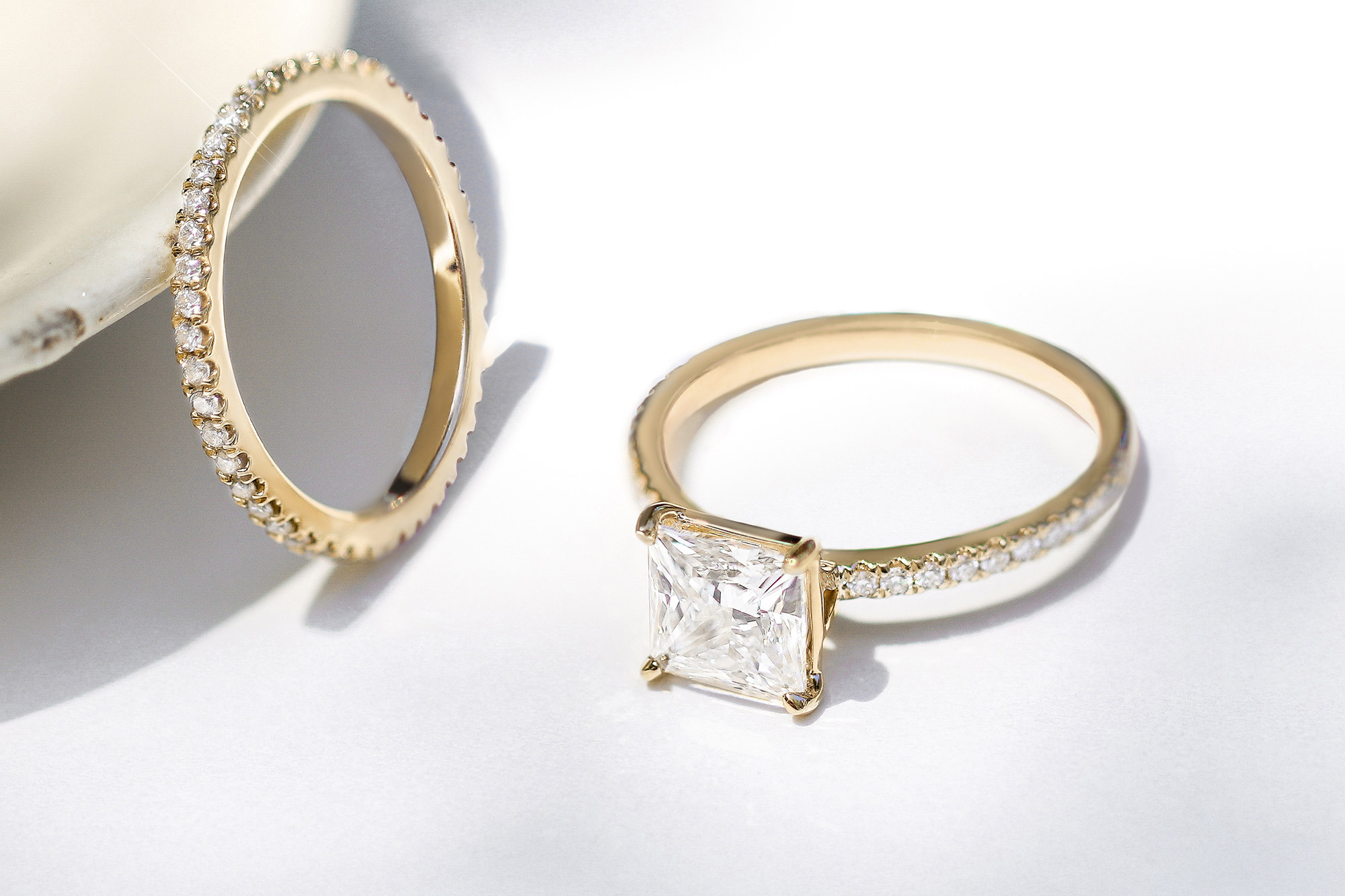 Princess Cut Diamond Engagement Rings - GOODSTONE