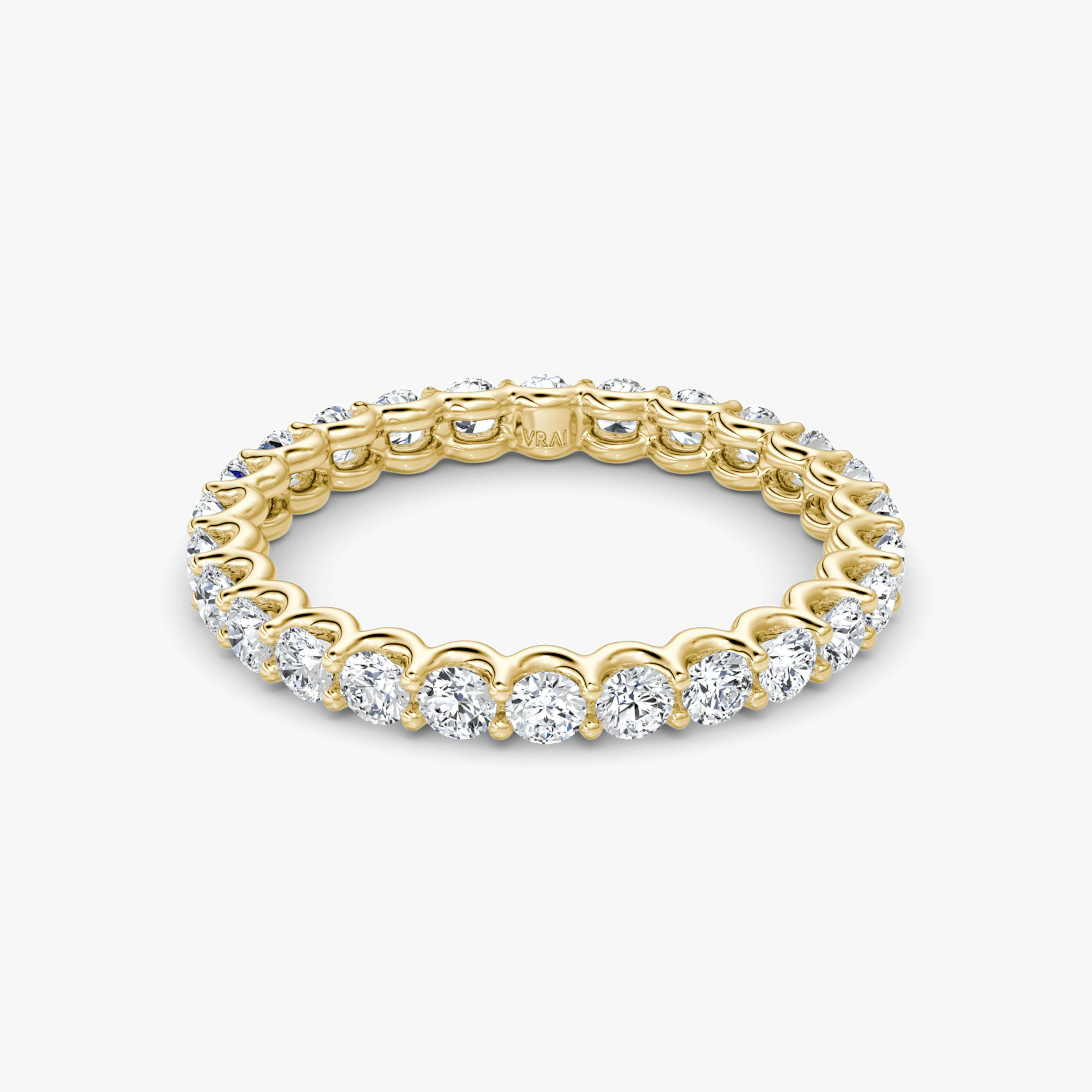 The Eternity Band | Round Brilliant | 18k | 18k Yellow Gold | Carat weight: 1