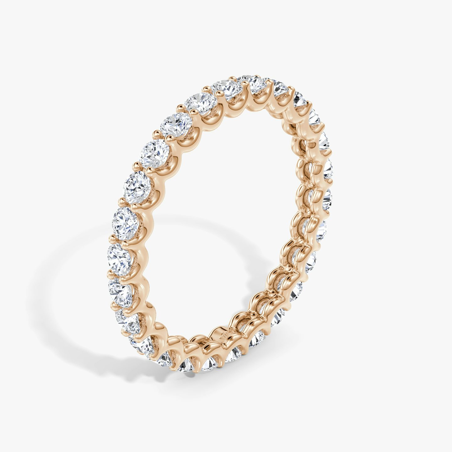 The Eternity Band | Round Brilliant | 14k | 14k Rose Gold | Carat weight: 1