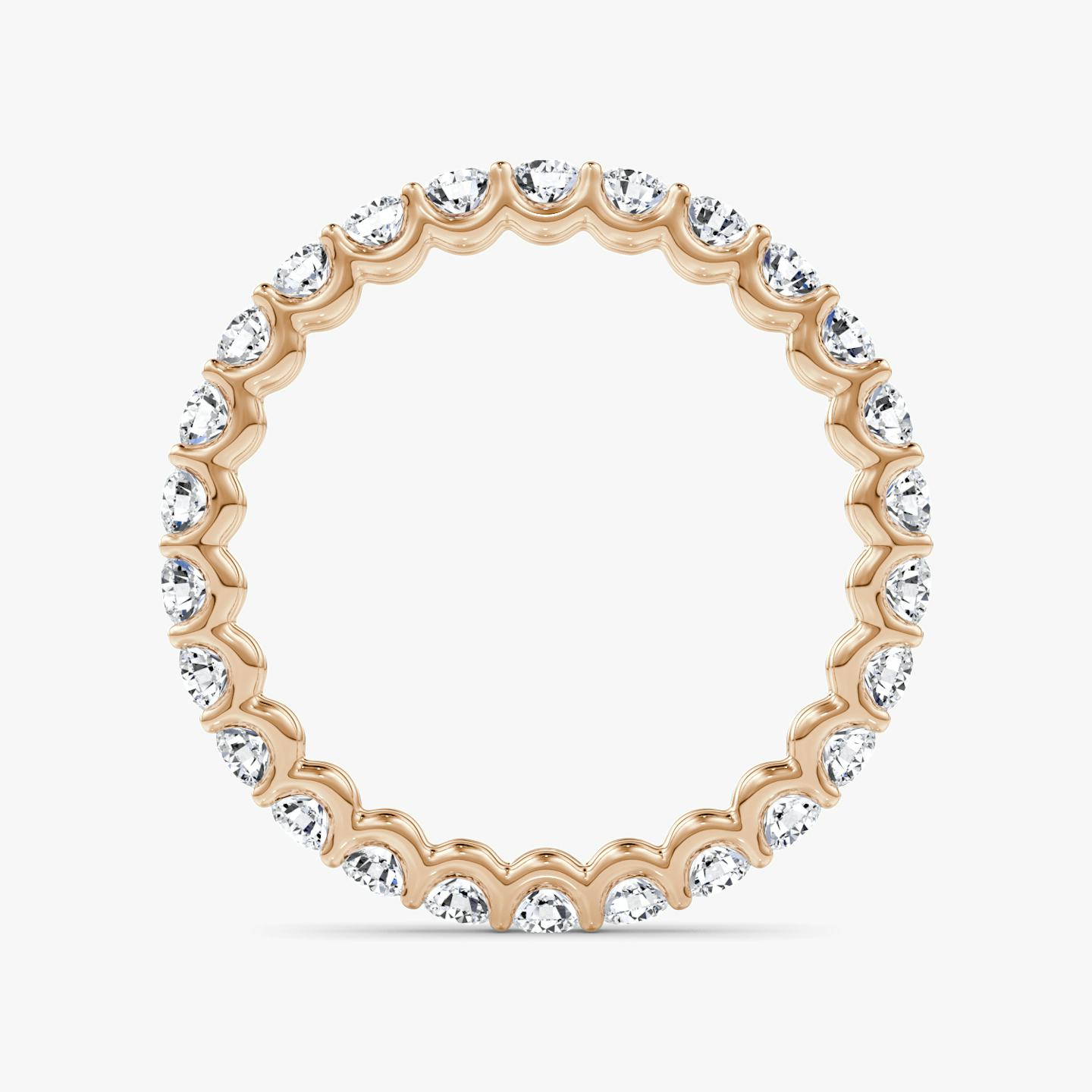 The Eternity Band | Round Brilliant | 14k | 14k Rose Gold | Carat weight: 1