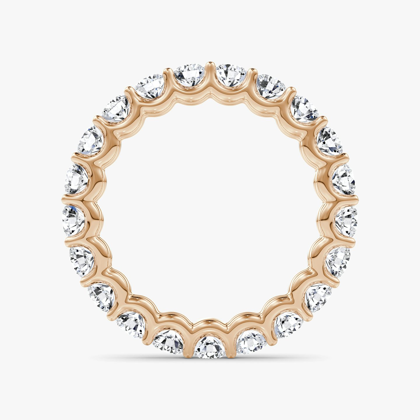 The Eternity Band | Round Brilliant | 14k | 14k Rose Gold | Carat weight: 2
