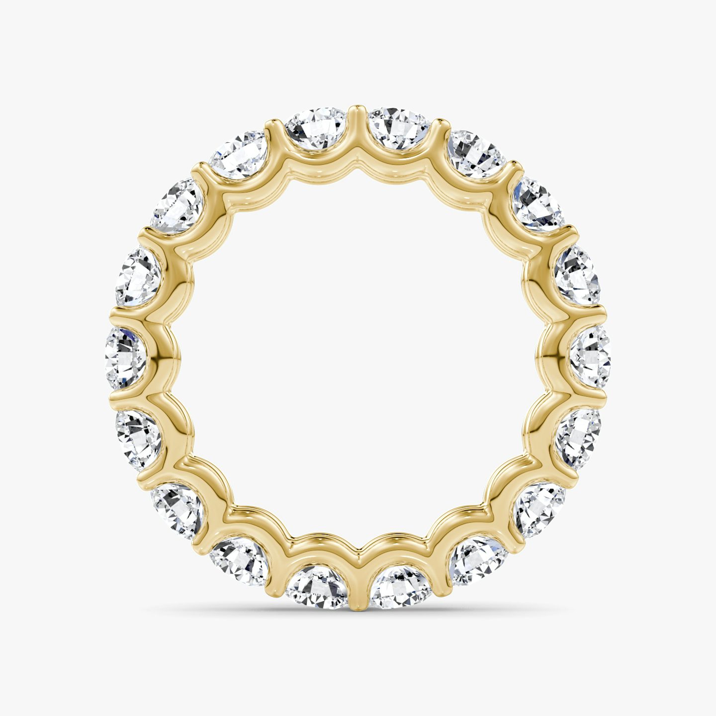 The Eternity Band | Round Brilliant | 18k | 18k Yellow Gold | Carat weight: 3