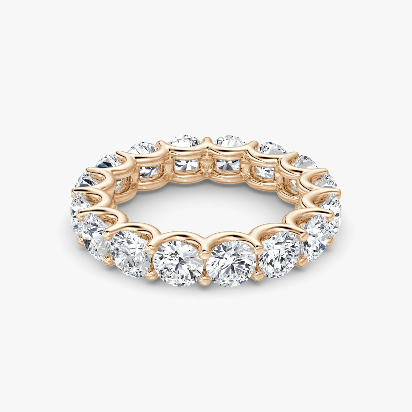 The Eternity Band | Round Brilliant | 14k | 14k Rose Gold | Carat weight: 4