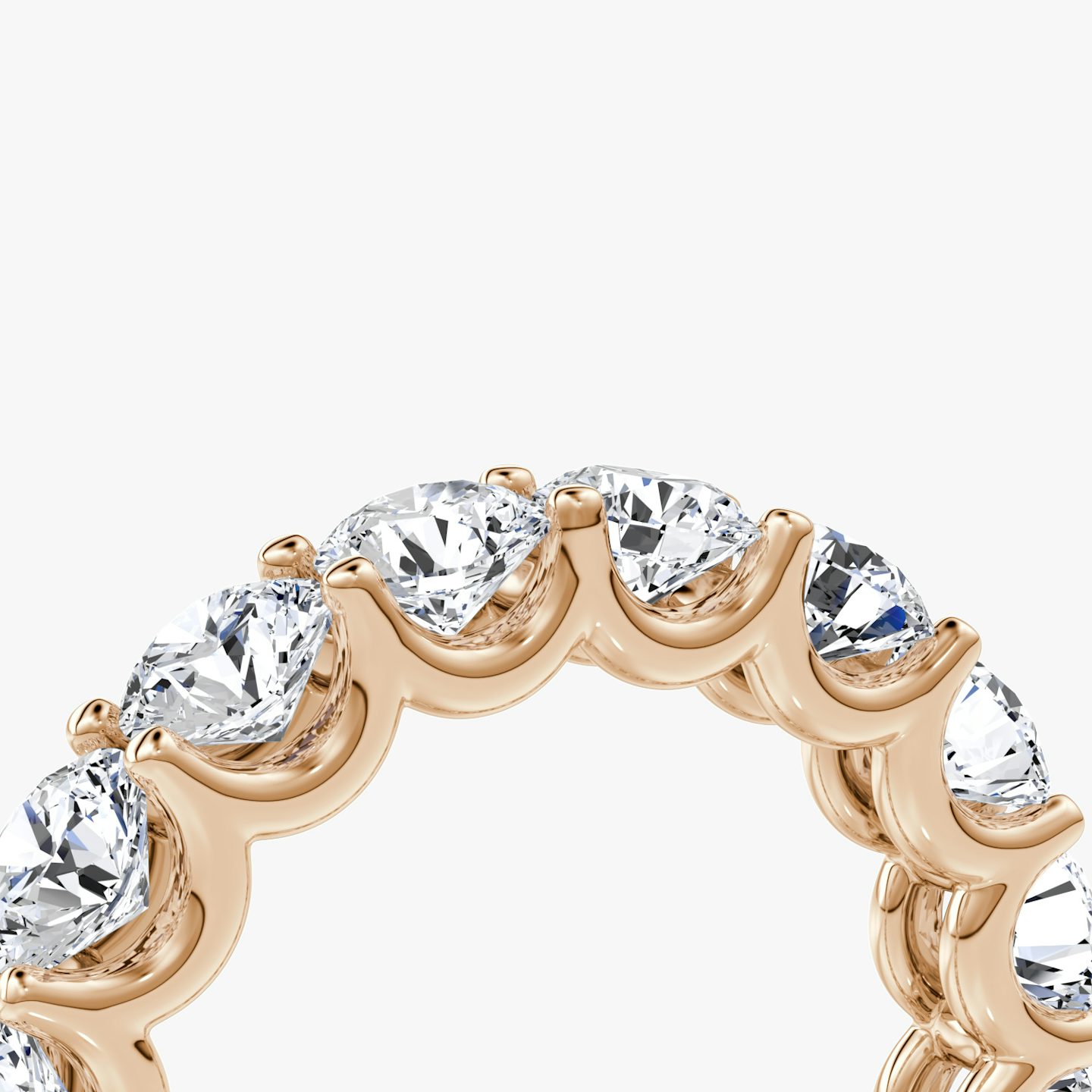 The Eternity Band | Round Brilliant | 14k | 14k Rose Gold | Carat weight: 4