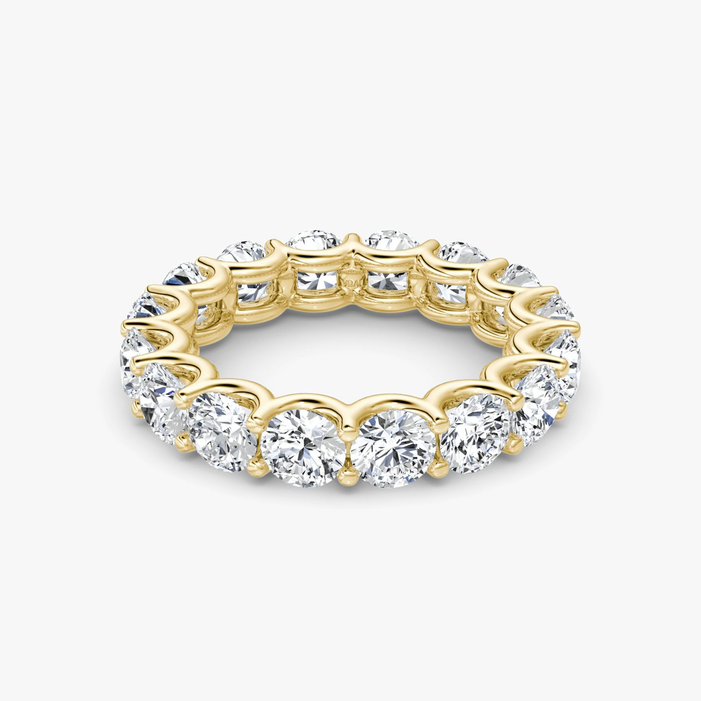 Bague Eternity | round-brilliant | 18k | yellow-gold | caratWeight: 4.0ct