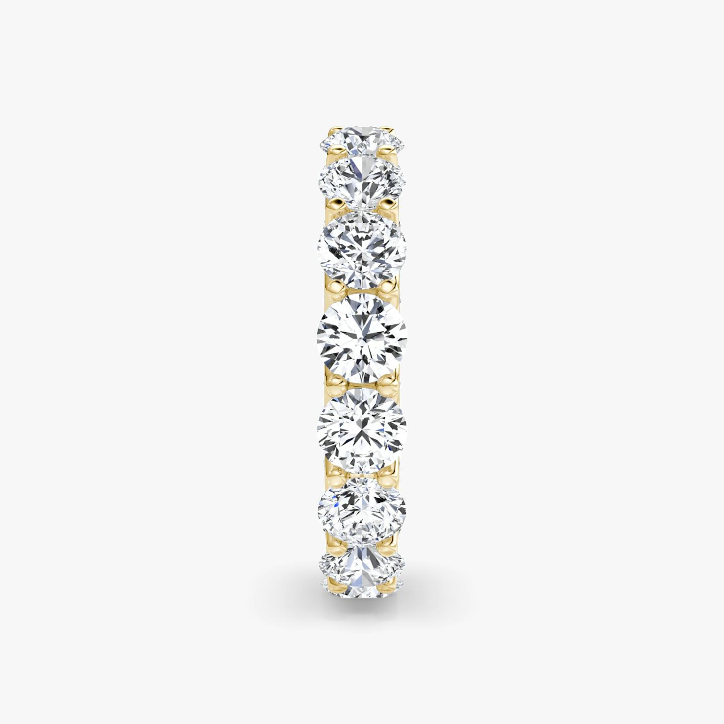 The Eternity Band | Round Brilliant | 18k | 18k Yellow Gold | Carat weight: 4