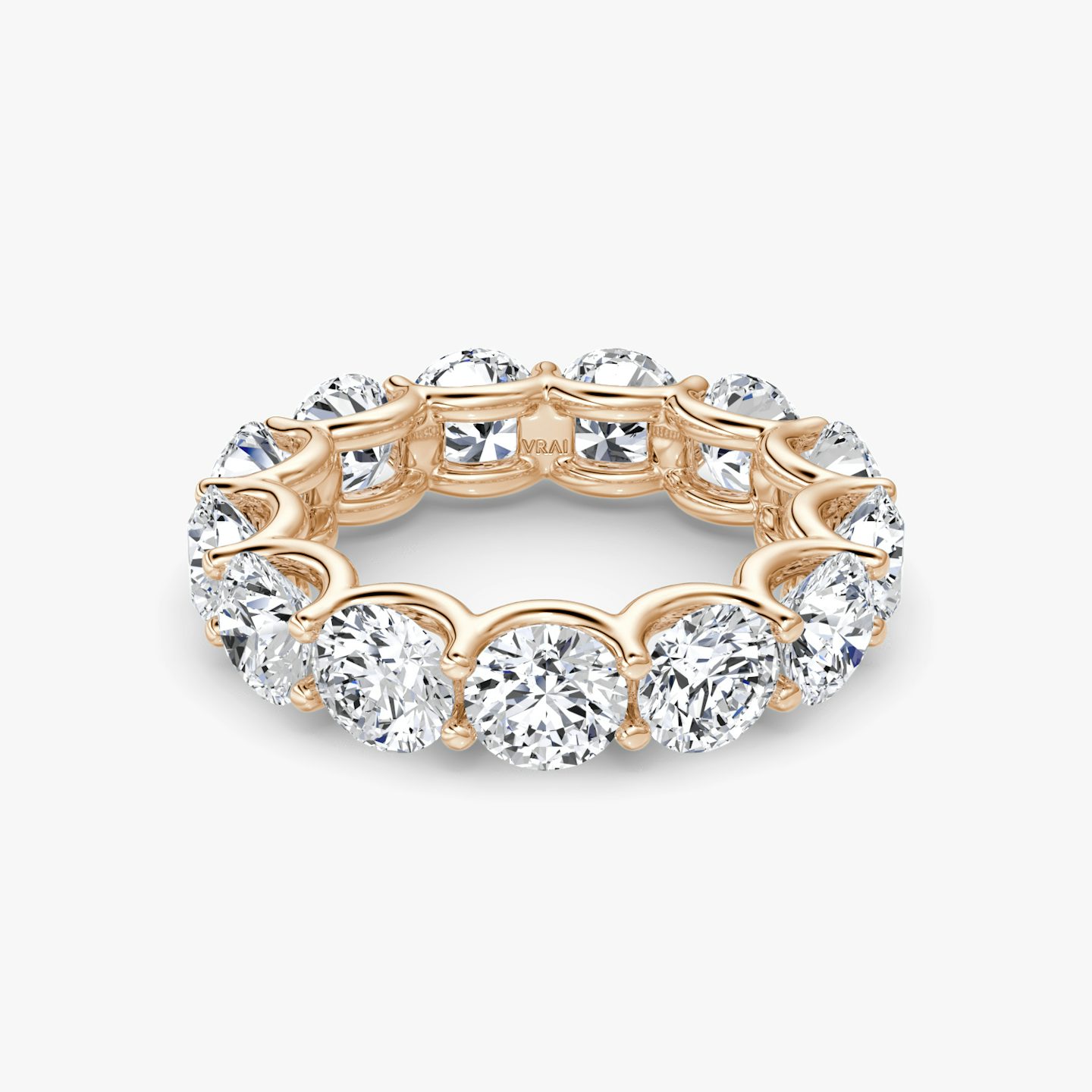 The Eternity Band | Round Brilliant | 14k | 14k Rose Gold | Carat weight: 6½