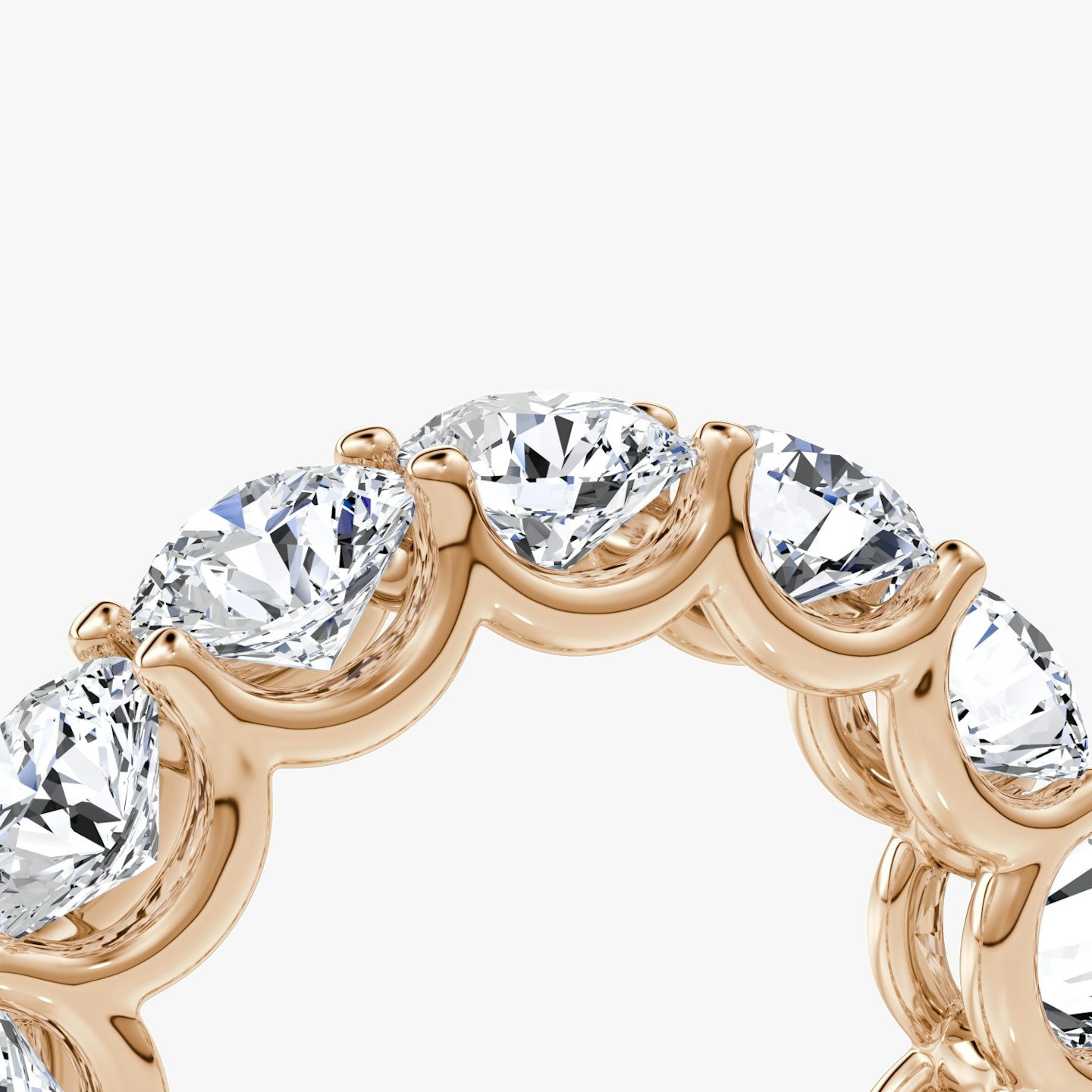 The Eternity Band | Round Brilliant | 14k | 14k Rose Gold | Carat weight: 6½