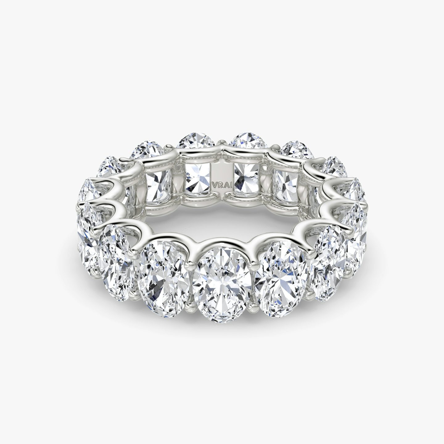 The Eternity Band | Oval | 18k | 18k White Gold | Carat weight: 7½