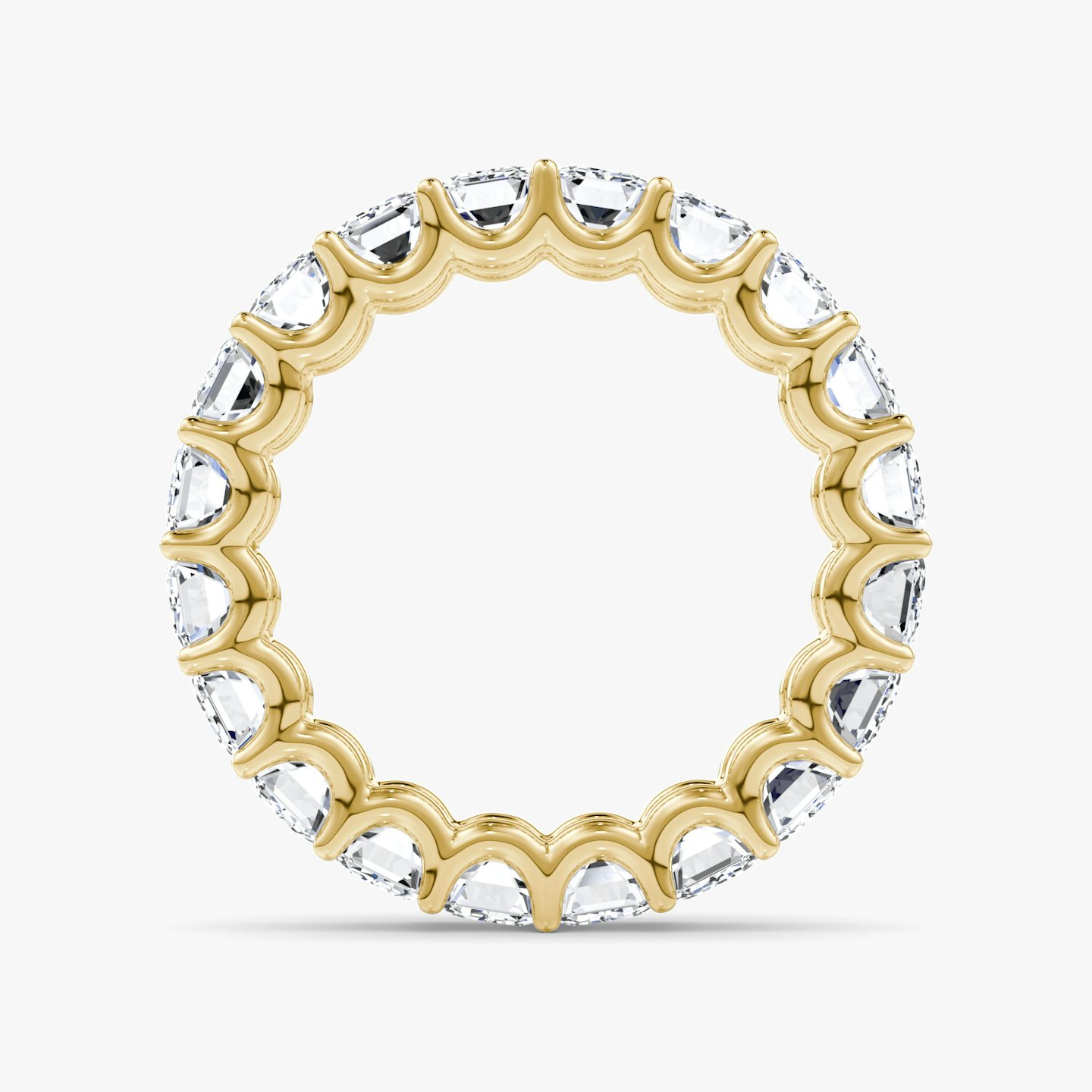 Bague Eternity | Émeraude | 18k | Or jaune 18 carats | Modèle d'anneau: Diamant tour complet | Poids en carats: 5