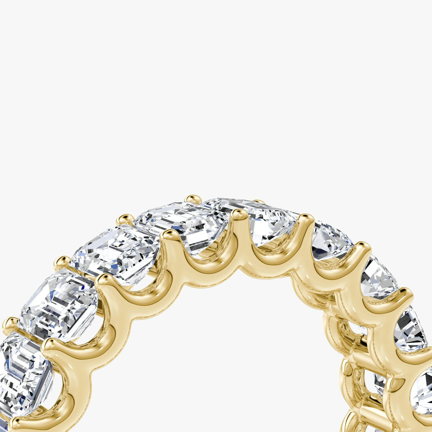 Anillo Eternity  | Esmeralda | 18k | Oro amarillo de 18 quilates | Estilo del anillo: Diamantes alrededor | Peso en quilates: 5