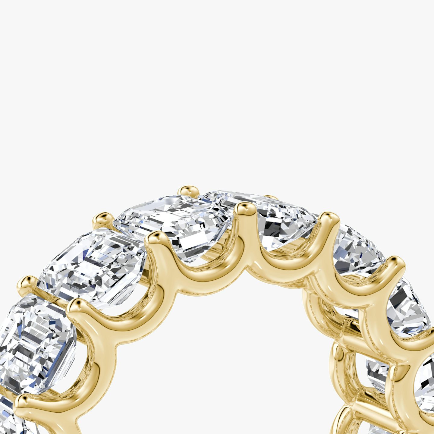 Anillo Eternity  | Esmeralda | 18k | Oro amarillo de 18 quilates | Estilo del anillo: Diamantes alrededor | Peso en quilates: 8