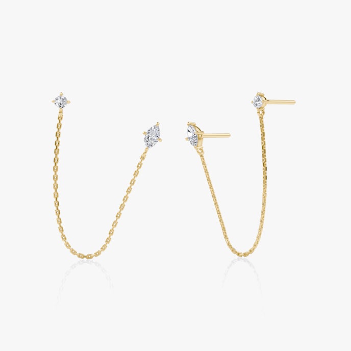 undefined Marquise and Round Brilliant | Yellow Gold