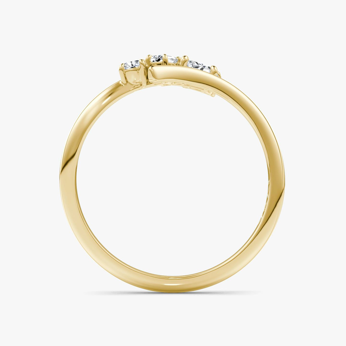 Orion Ring | Round Brilliant, Baguette and Marquise | 14k | 18k Yellow Gold