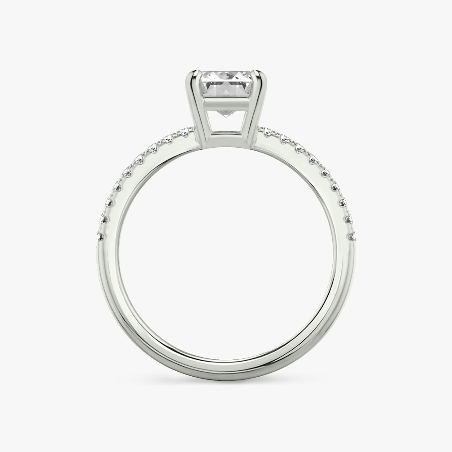 Double Band | Emerald | Platin | Ring: Pavé | Ringbesatz: Rund | Diamantausrichtung: vertical | Karatgewicht: Gesamtbestand ansehen