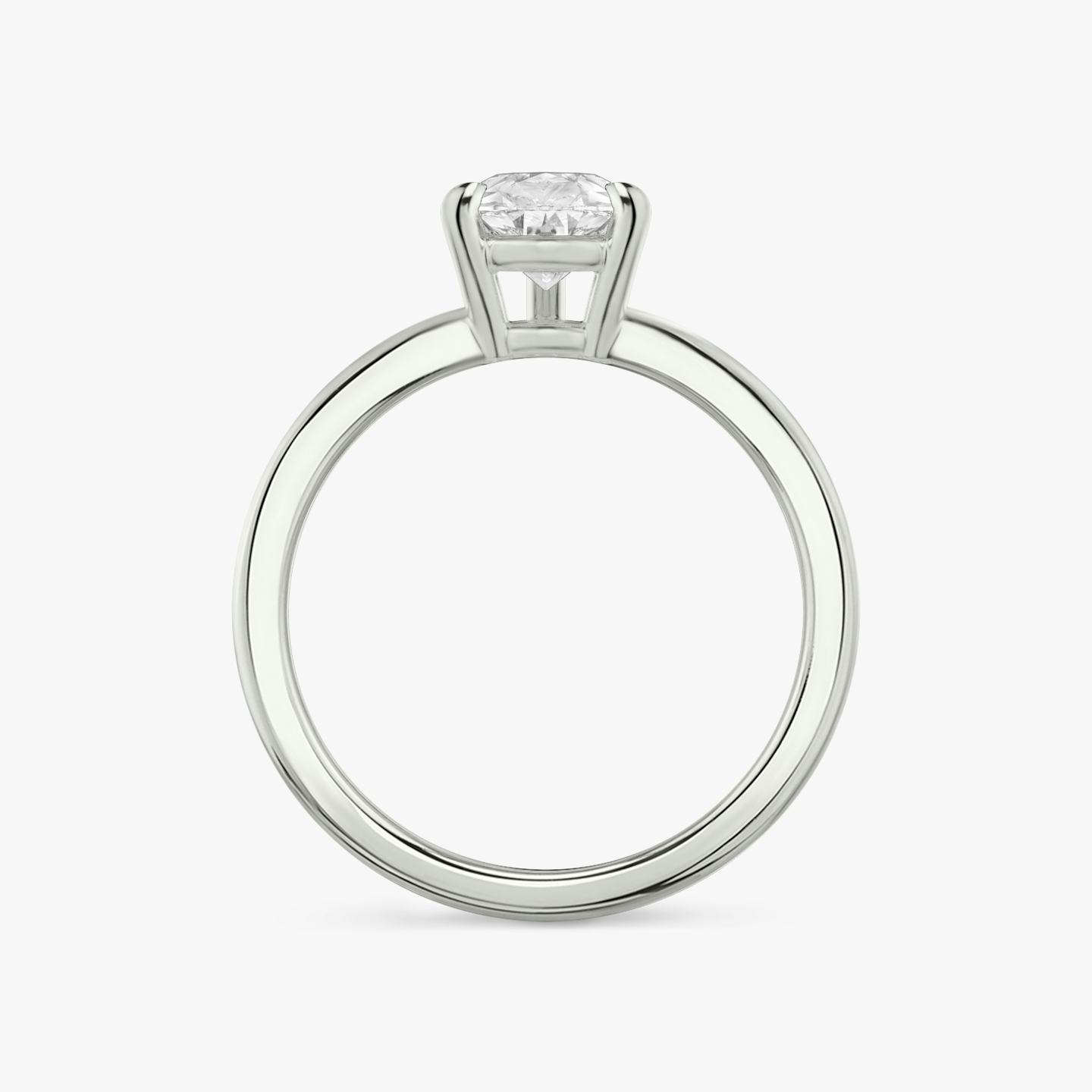 The Double Band | Pear | 18k | 18k White Gold | Band: Plain | Diamond orientation: vertical | Carat weight: See full inventory