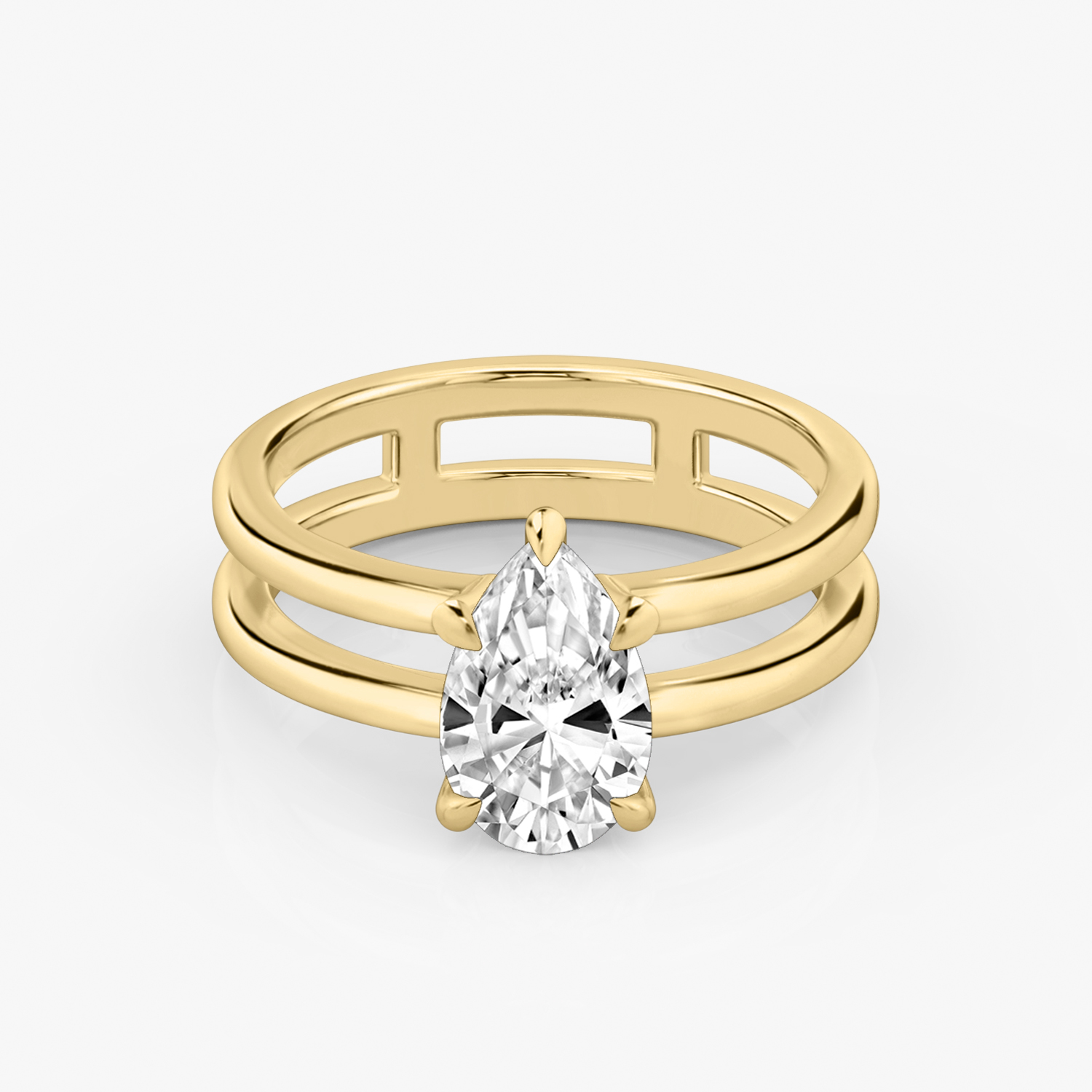 Shanel + Kia Stacked Wedding Ring Set - Ken & Dana Design