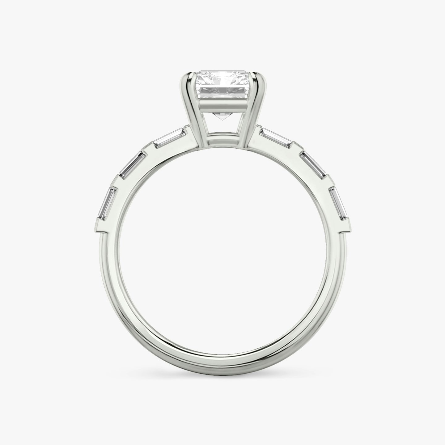 Double Band | Radiant | Platin | Ring: Pavé | Ringbesatz: Baguette | Diamantausrichtung: vertical | Karatgewicht: Gesamtbestand ansehen