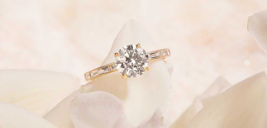 1 Carat Round Diamond Ring | Jewelbox