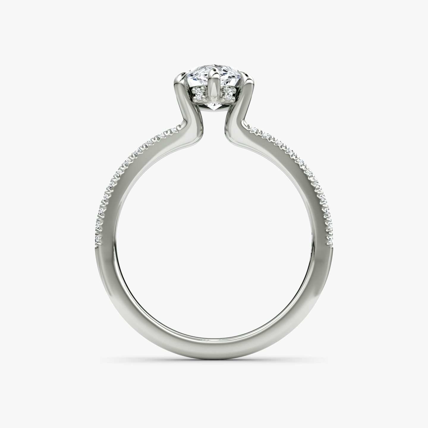 The Floating Split Band | marquise | 18k | white-gold | bandAccent: pave | diamondOrientation: vertical | caratWeight: other