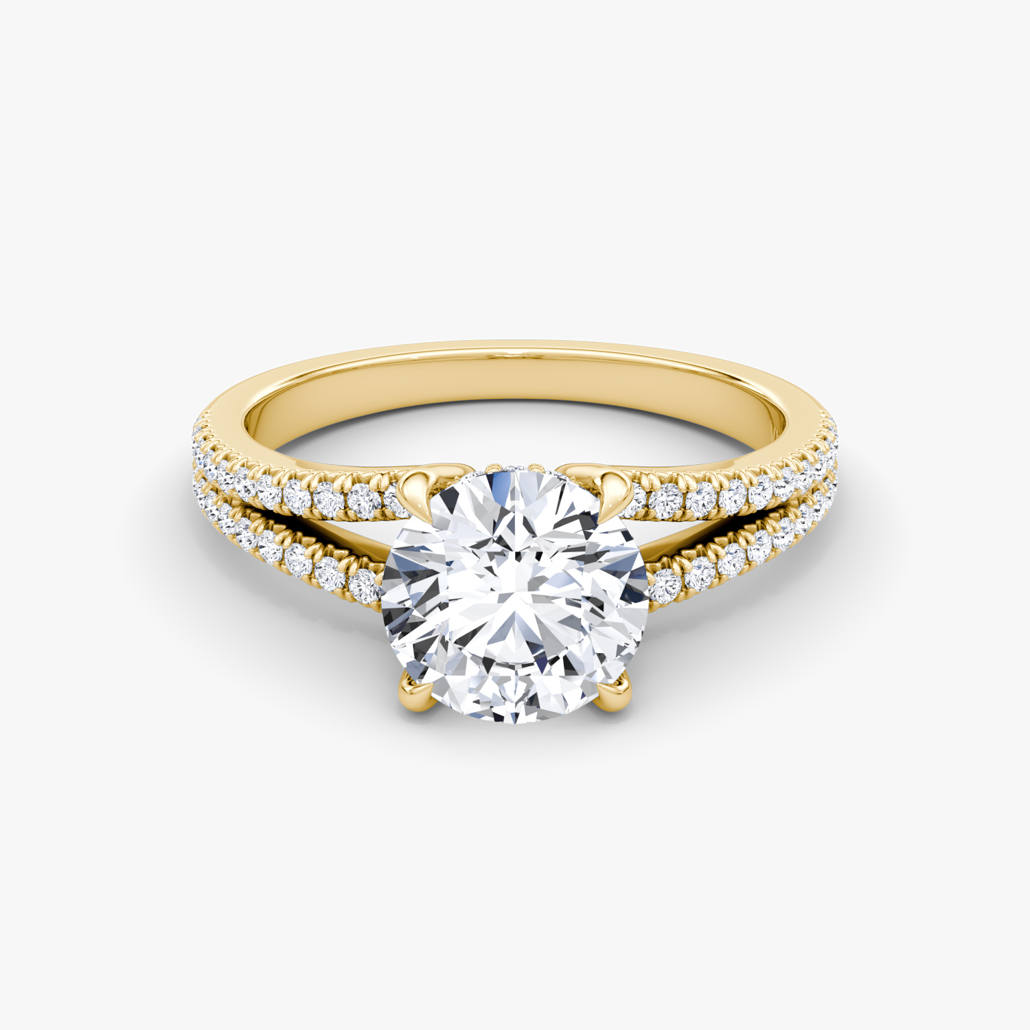 Exquisite Split Shank Radiant Cut Engagement Ring In Sterling Silver –  shine of diamond