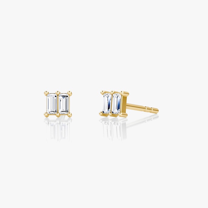 Duo OhrsteckerBaguette | Yellow Gold
