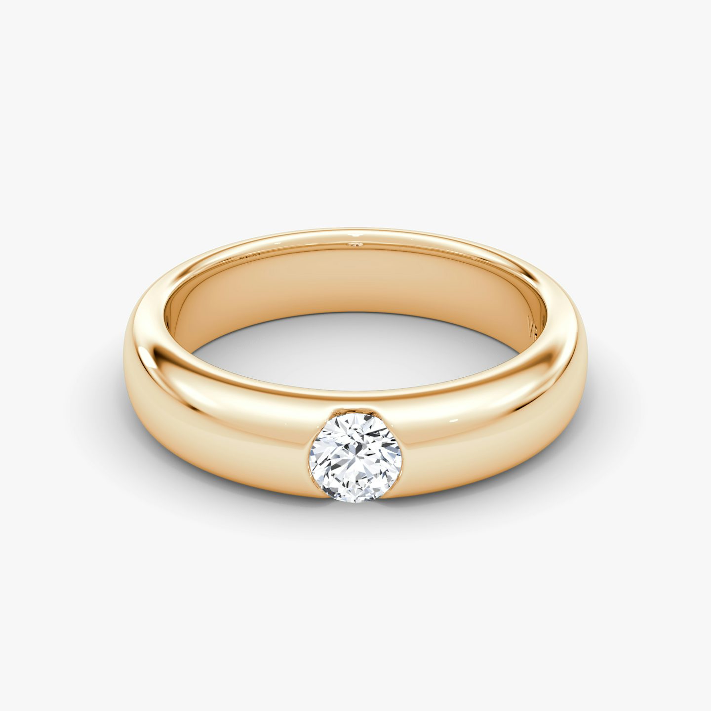 Alliance Inlay | Rond Brillant | 14k | Or rose 14 carats | Version: Large