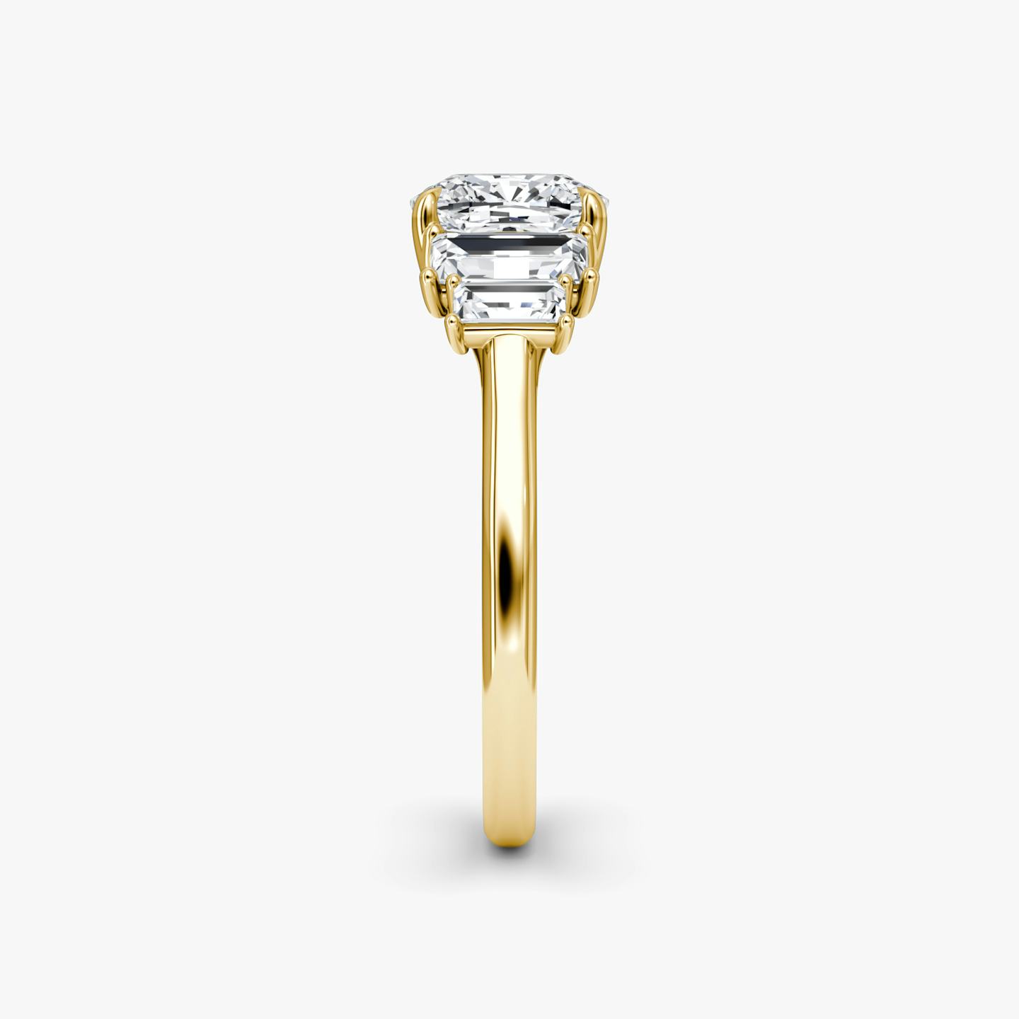 The Five Stone Heirloom | Pavé Cushion | 18k | 18k Yellow Gold | Diamond orientation: vertical | Carat weight: See full inventory
