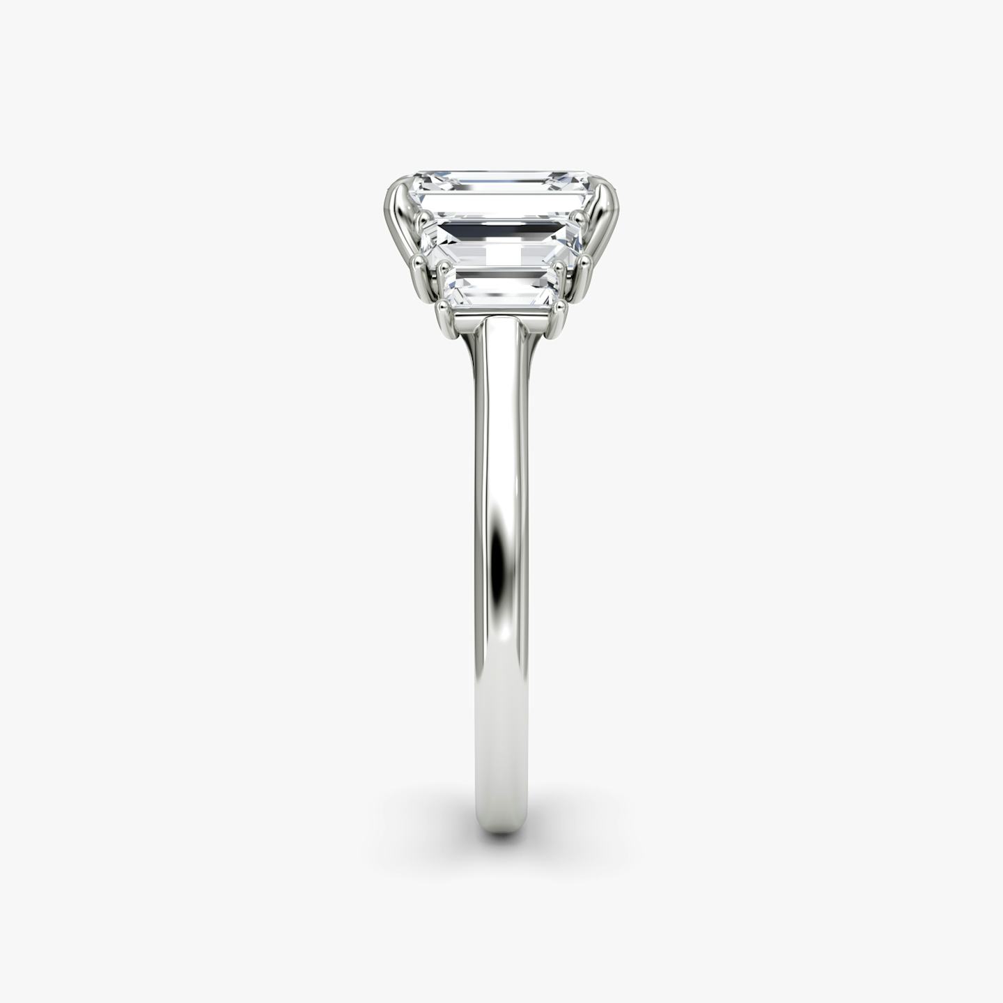 The Five Stone Heirloom | Emerald | Platinum | Diamond orientation: vertical | Carat weight: See full inventory