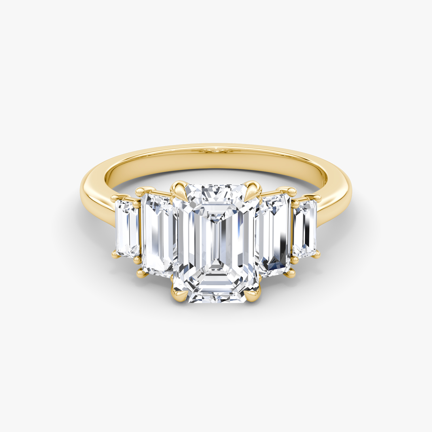 1 Carat Fancy Green Diamond Engagement Ring