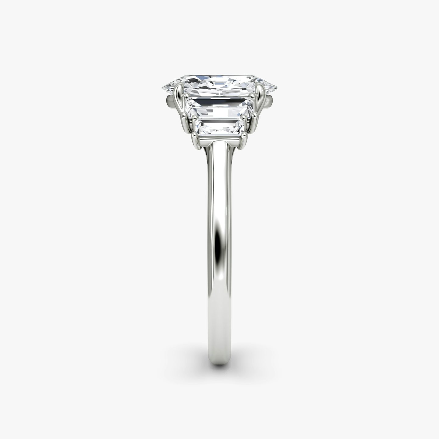 The Five Stone Heirloom | Oval | Platinum | Band: Plain | Diamond orientation: vertical | Carat weight: See full inventory
