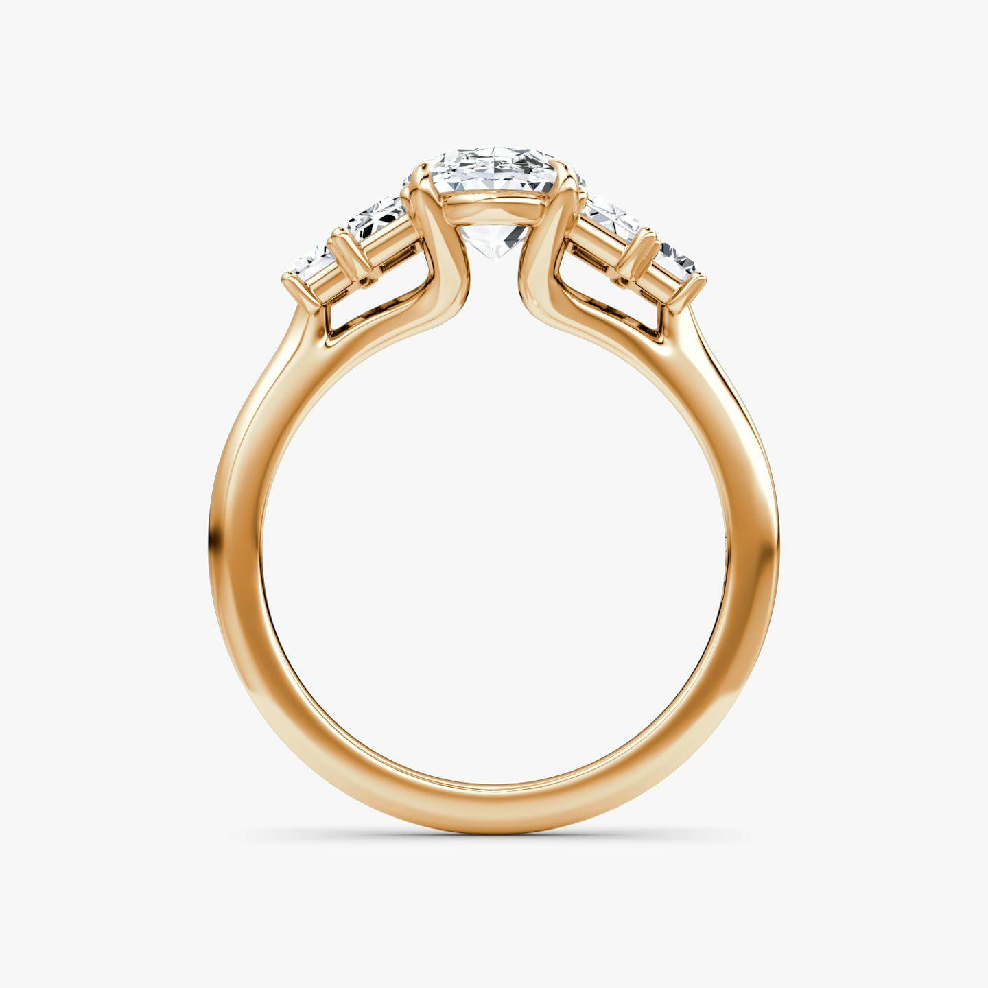 The Five Stone Heirloom | Oval | 14k | 14k Rose Gold | Diamond orientation: vertical | Carat weight: See full inventory