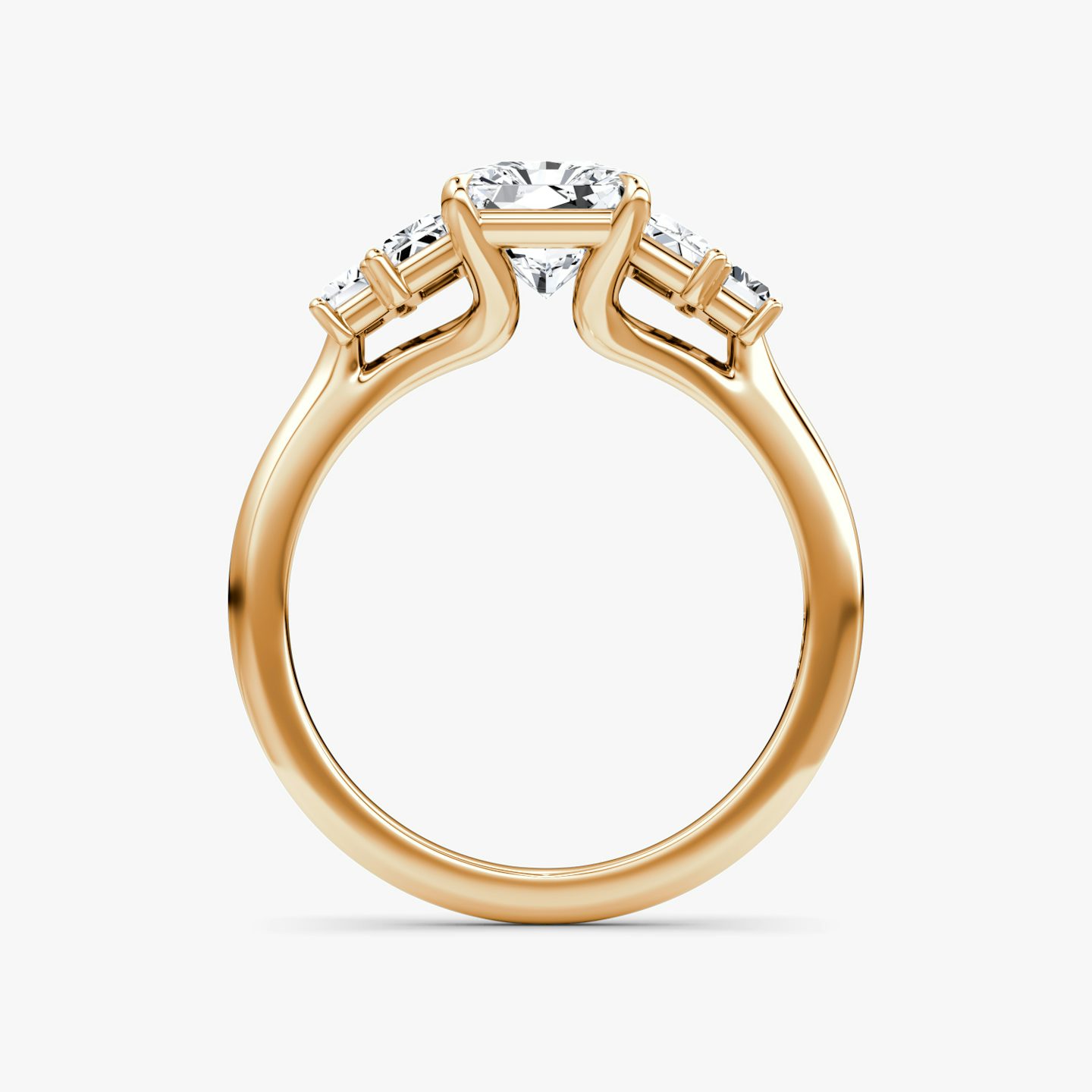 The Five Stone Heirloom | Radiant | 14k | 14k Rose Gold | Band: Plain | Diamond orientation: vertical | Carat weight: See full inventory