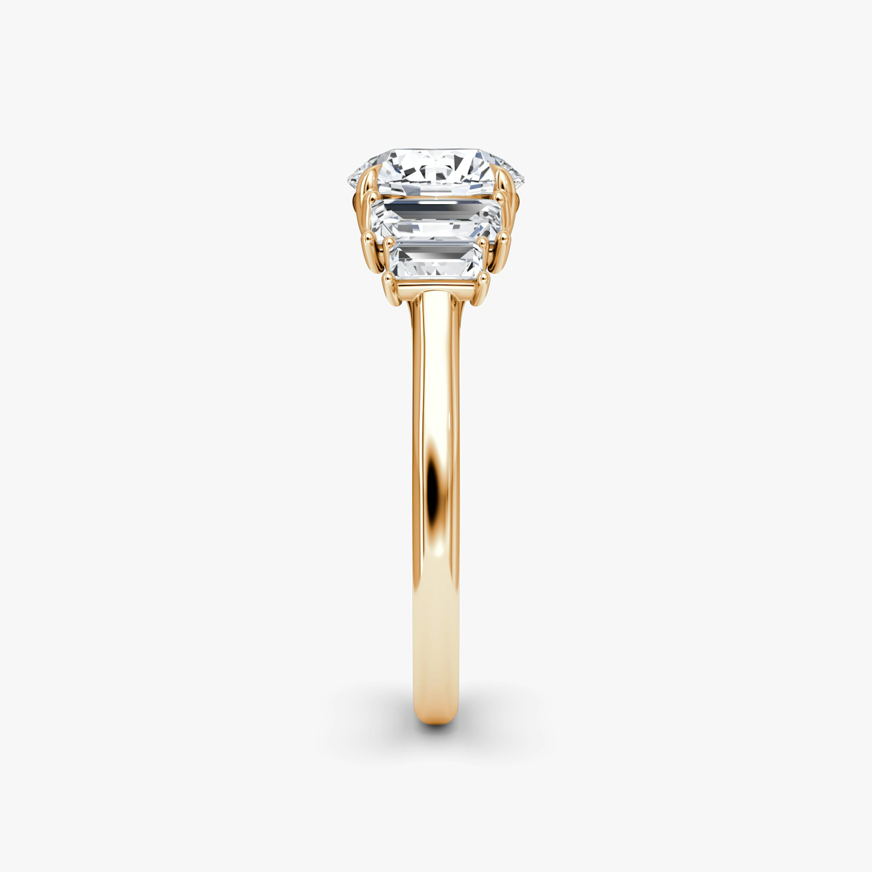 The Five Stone Heirloom | Round Brilliant | 14k | 14k Rose Gold | Carat weight: 1 | Diamond orientation: vertical