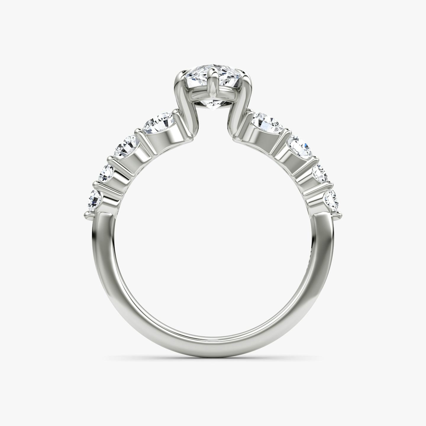 The Graduated Band | Pavé Marquise | 18k | 18k White Gold | Diamond orientation: vertical | Carat weight: See full inventory