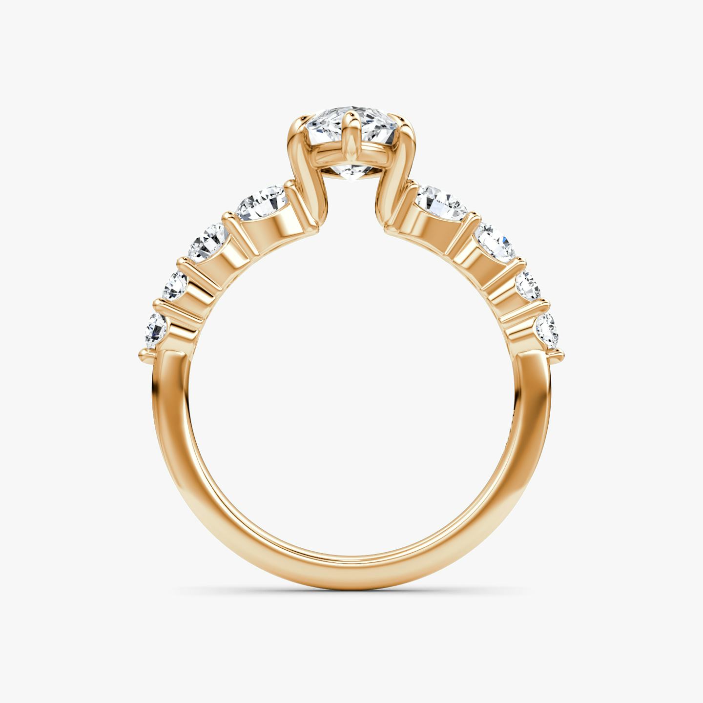 The Graduated Band | Pavé Marquise | 14k | 14k Rose Gold | Diamond orientation: vertical | Carat weight: See full inventory