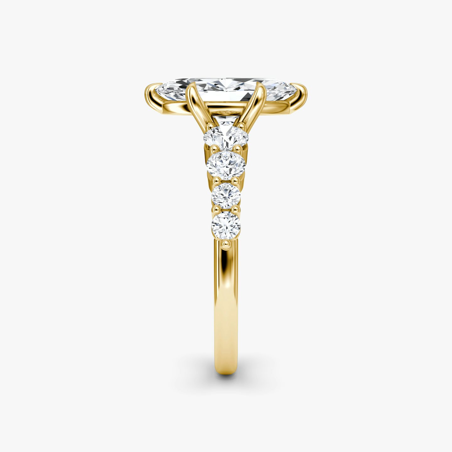 The Graduated Band | Pavé Marquise | 18k | 18k Yellow Gold | Diamond orientation: vertical | Carat weight: See full inventory