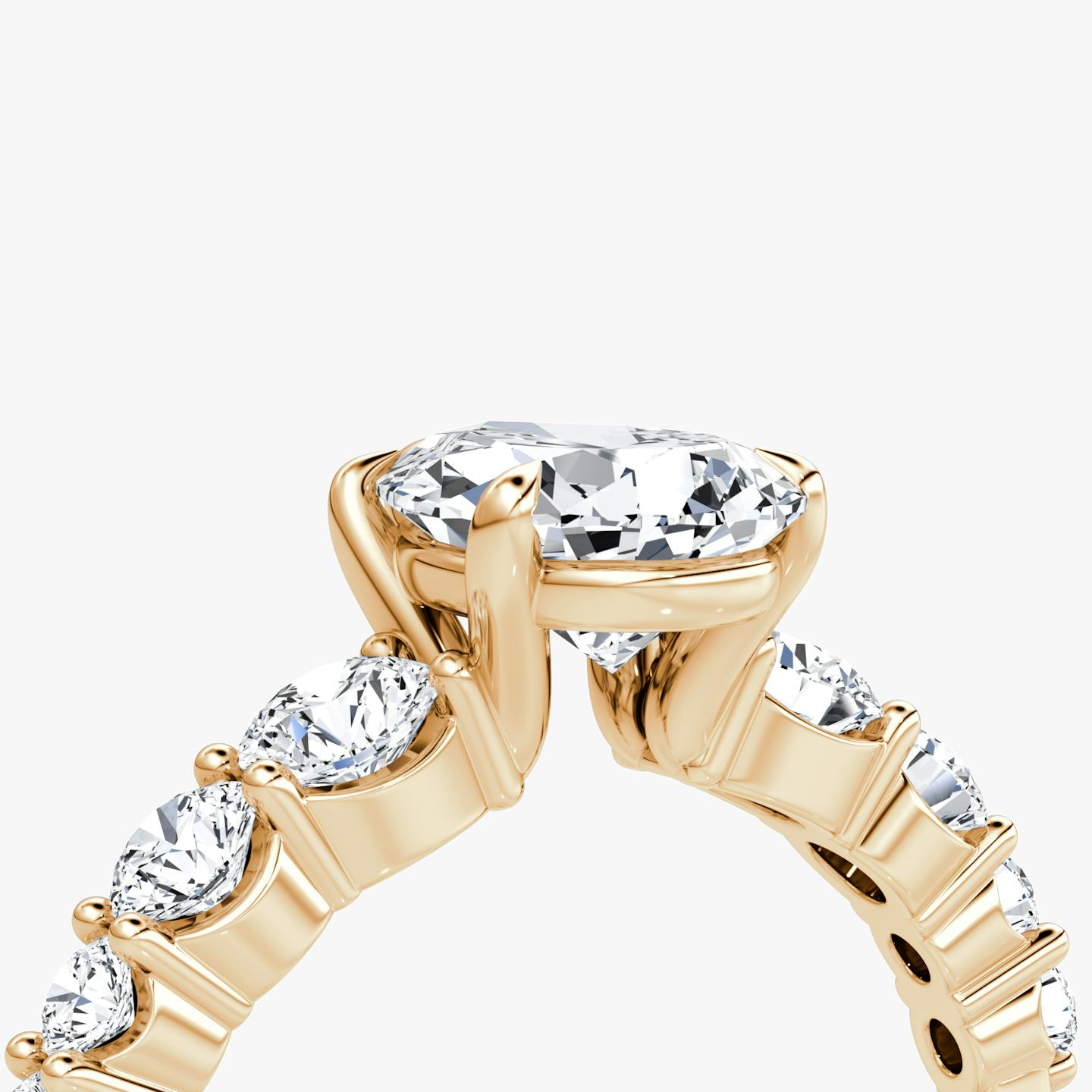 The Graduated Band | Pear | 14k | 14k Rose Gold | Diamond orientation: vertical | Carat weight: See full inventory