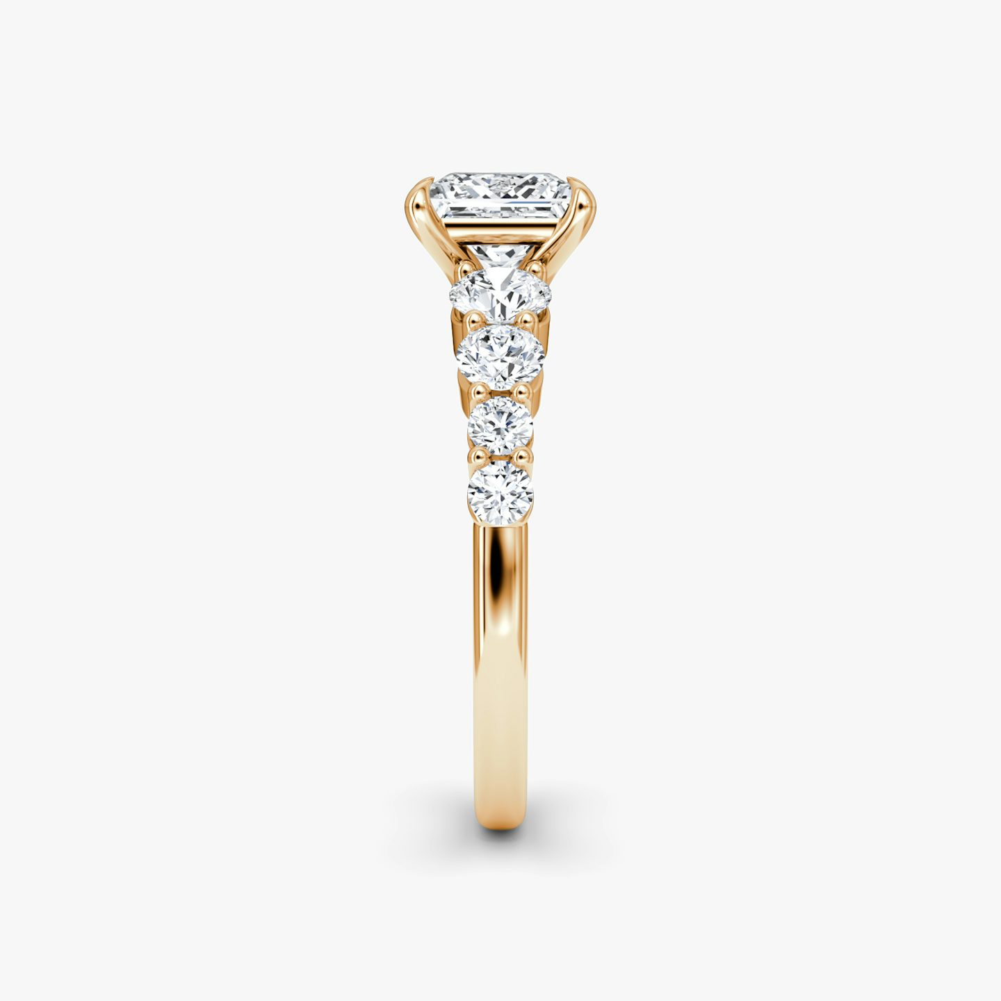 The Graduated Band | Princess | 14k | 14k Rose Gold | Diamond orientation: vertical | Carat weight: See full inventory