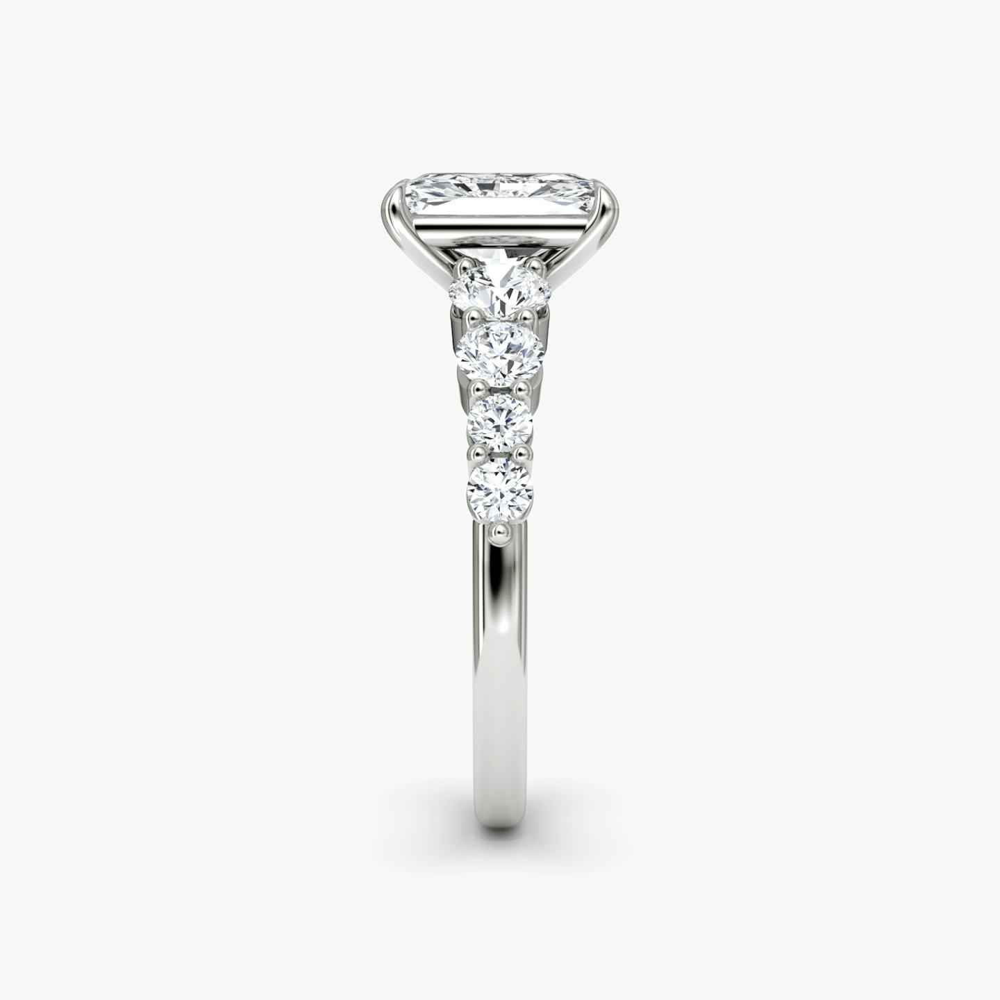 The Graduated Band | Radiant | Platinum | Diamond orientation: vertical | Carat weight: See full inventory