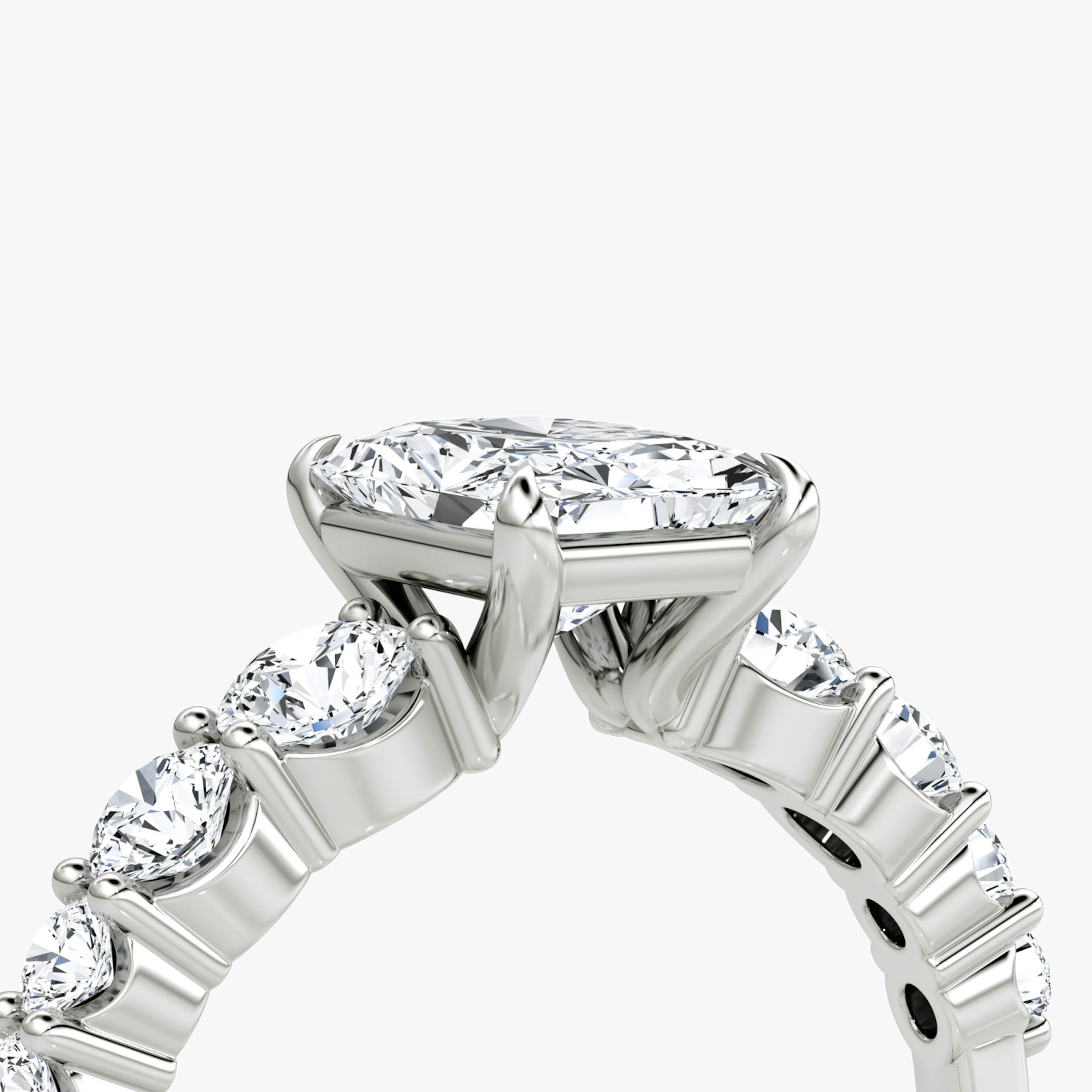 The Graduated Band | Radiant | 18k | 18k White Gold | Diamond orientation: vertical | Carat weight: See full inventory