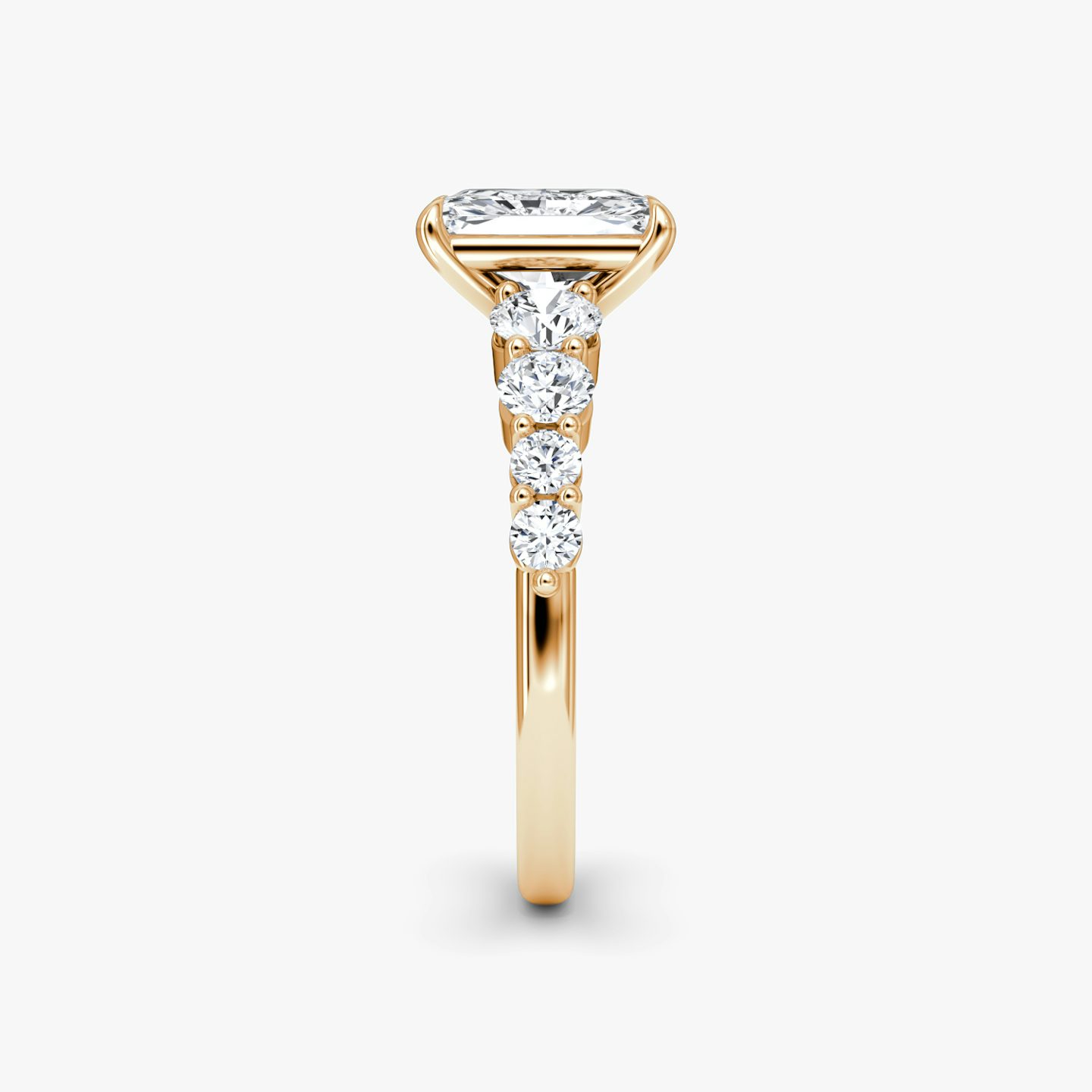 The Graduated Band | Radiant | 14k | 14k Rose Gold | Diamond orientation: vertical | Carat weight: See full inventory