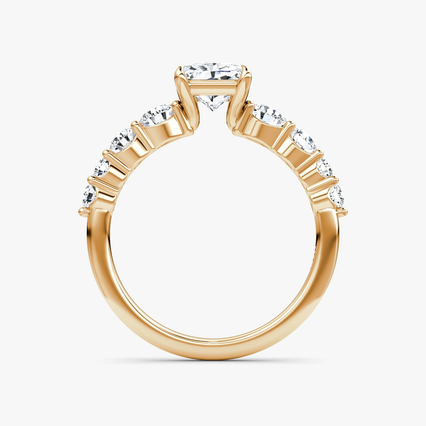 The Graduated Band | Radiant | 14k | 14k Rose Gold | Diamond orientation: vertical | Carat weight: See full inventory