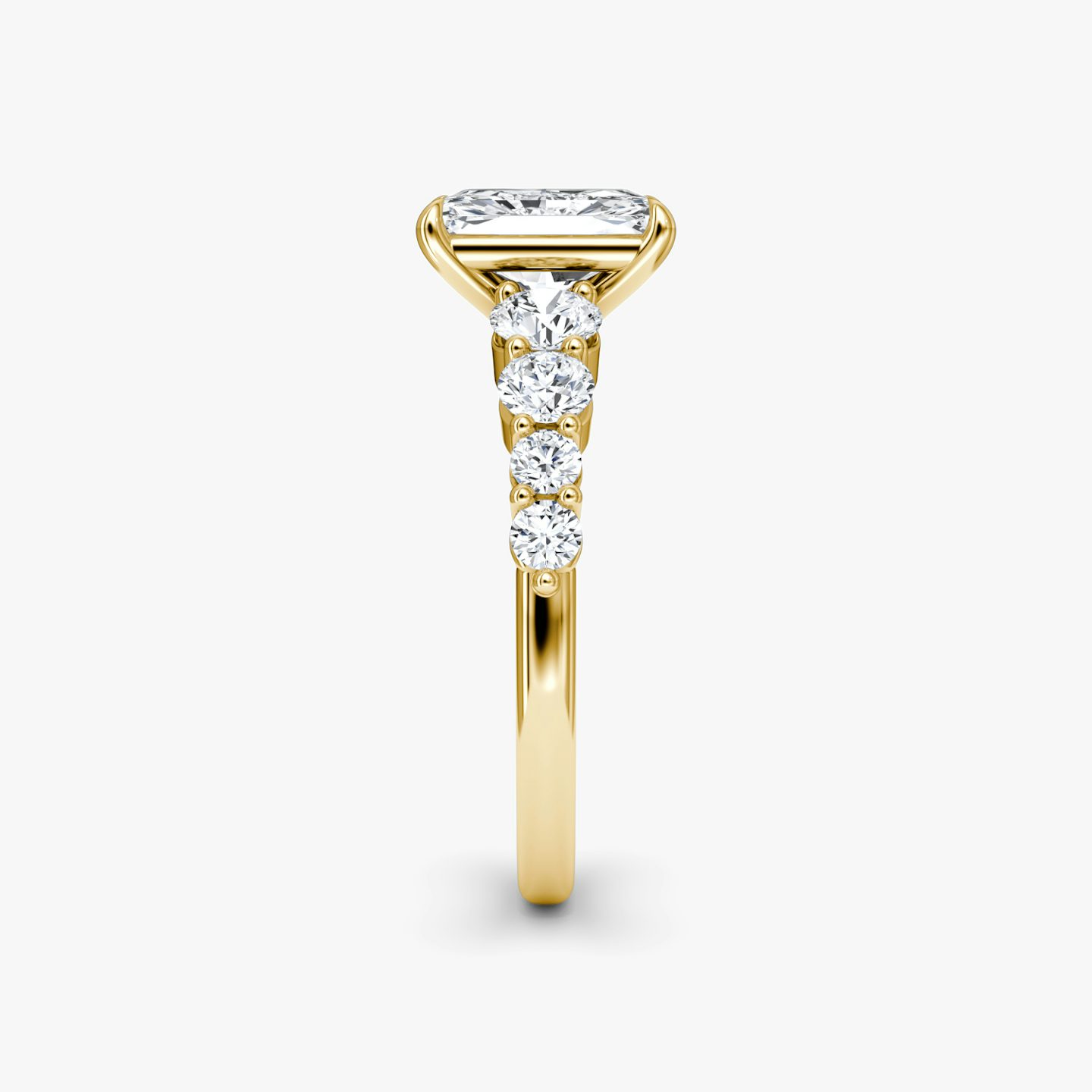 The Graduated Band | Radiant | 18k | 18k Yellow Gold | Diamond orientation: vertical | Carat weight: See full inventory