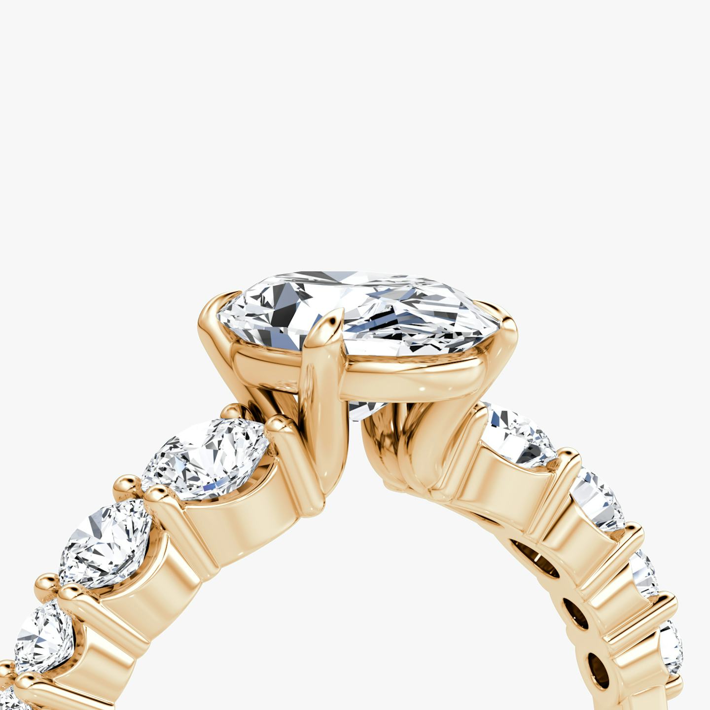 The Graduated Band | Oval | 14k | 14k Rose Gold | Diamond orientation: vertical | Carat weight: See full inventory